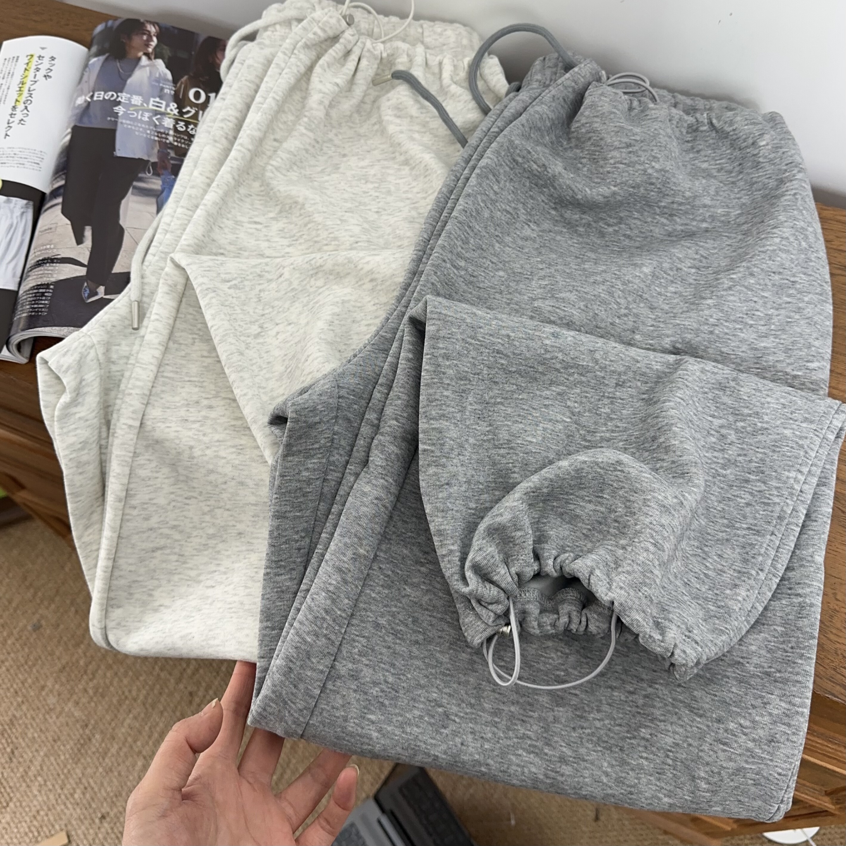 2026春季新品女士卫裤宽松版可裤脚可收口百搭宽松休闲裤舒适松弛 - 兔子家外贸工厂网店出品