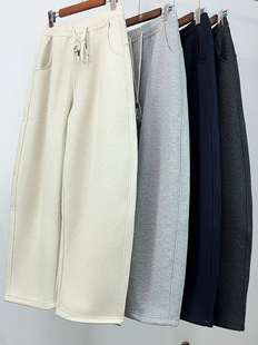 休闲长裤 秋冬季 保暖裤 子加绒裤 加绒款 子加厚抽绳卫裤 气球裤