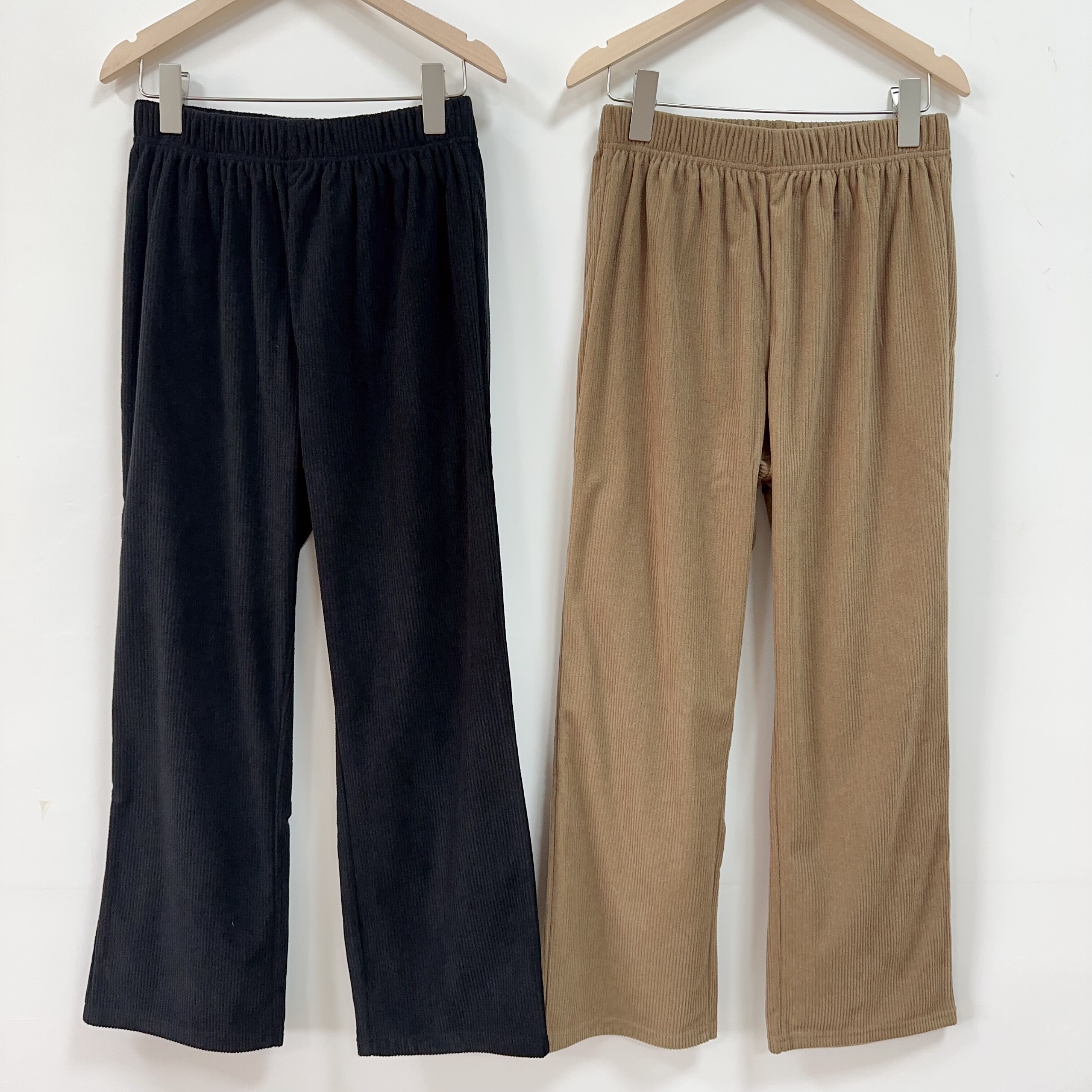 日单原单2025秋季新款女装时尚休闲宽松显瘦百搭松紧腰直筒休闲裤