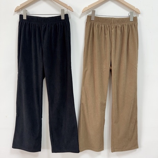 休闲宽松显瘦百搭松紧腰直筒休闲裤 日单原单2025秋季 时尚 女装 新款