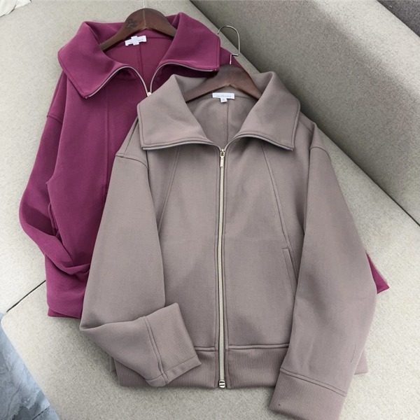 2026春季新款女士拉链卫衣宽松舒适百搭外套,女装/女士精品,短外套,淘宝优惠券,粉丝福利购,淘宝优惠卷