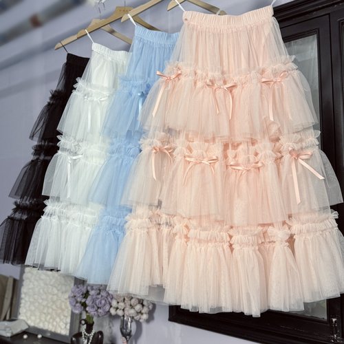 蛋糕裙蓬蓬裙可爱纱裙蝴蝶结