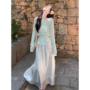 春季 纯色镂空防晒针织衫 上新」XUAN JIE 女 XIAO 「3.4