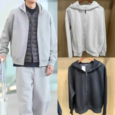 柜249！合作款/男装女装宽松连帽运动开衫/长袖外套卫衣 485735
