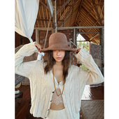 雪饼肌理麻花针织开衫 显瘦薄款 防晒长袖 MOERSHOP打磨经典 开衫 上衣