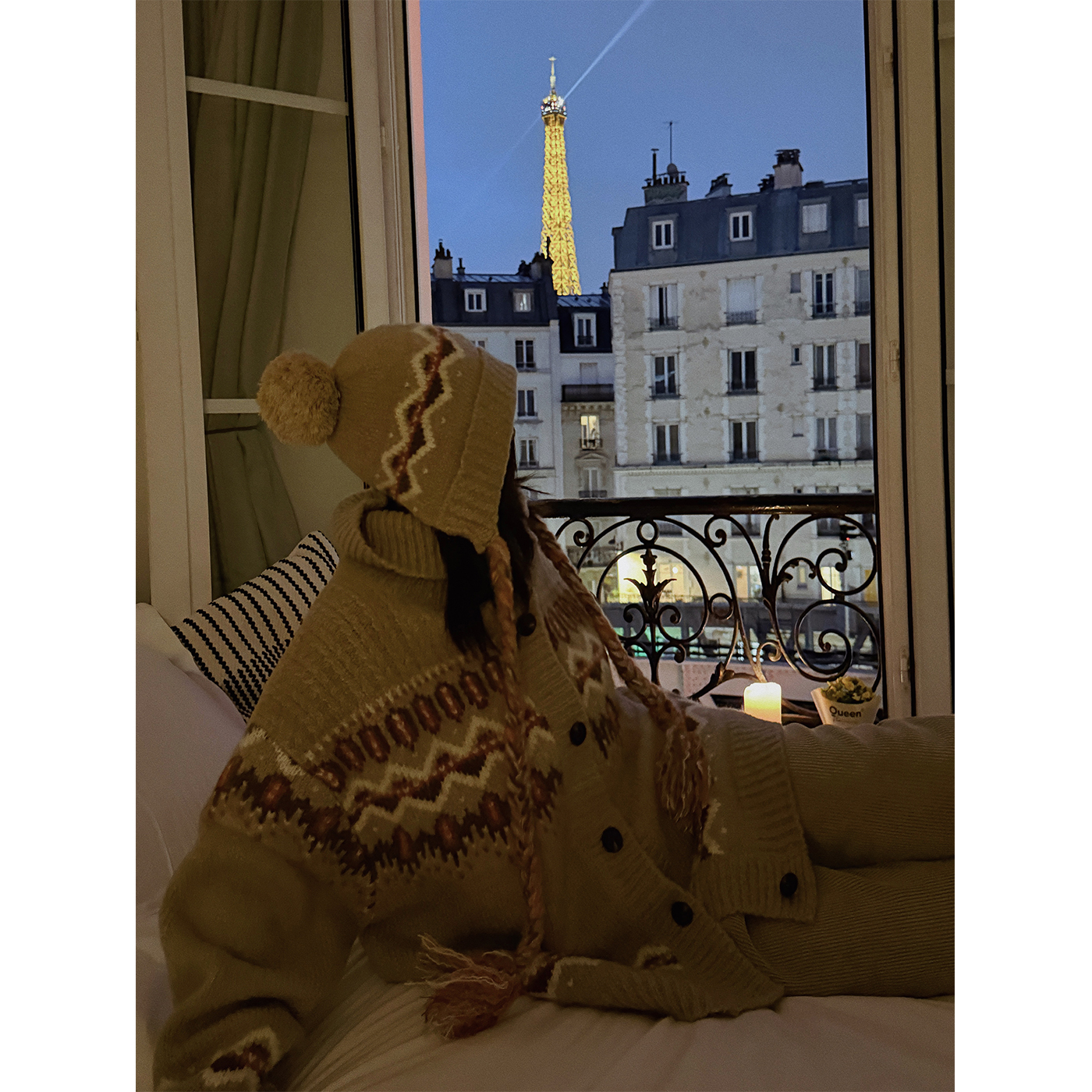 MOERSHOP 双12新品 经典系列费尔岛毛衣帽子套装