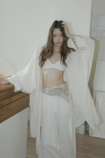 汉袍式 防晒罩衫 套装 MOERSHOP 阔腿裤 夏季 女长衫 两件套 松弛新贵