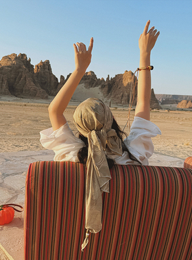 MOERSHOP  淇珍法宝私藏 原创烫金手工串珠头巾