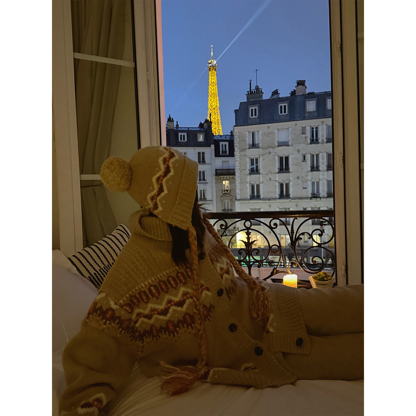 MOERSHOP  天选伴侣  经典系列费尔岛毛衣帽子套装