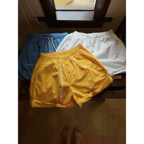 MOERSHOP “夏日必须整几条”超松弛卷边超薄休闲短裤阔腿休闲裤