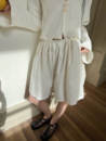 MOERSHOP Summerholiday  夏季凉感抽绳宽松短裤女薄款休闲阔腿裤