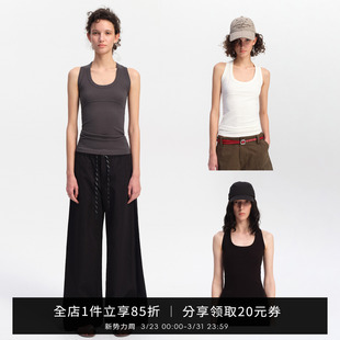 显瘦 上衣修身 SMIIILE遮副乳工字背心女打底夏季 外穿内搭运动无袖