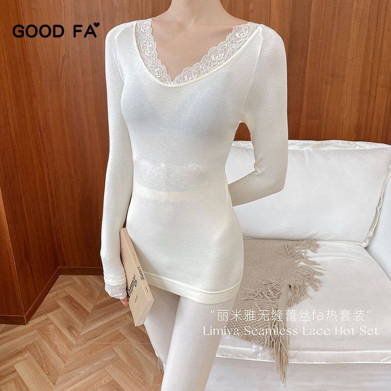 GOOD FA秋冬款保暖内衣套装丽米雅无缝蕾丝秋衣秋裤发热仙女套装,女士内衣/男士内衣/家居服,保暖套装,淘宝优惠券,粉丝福利购,淘宝优惠卷