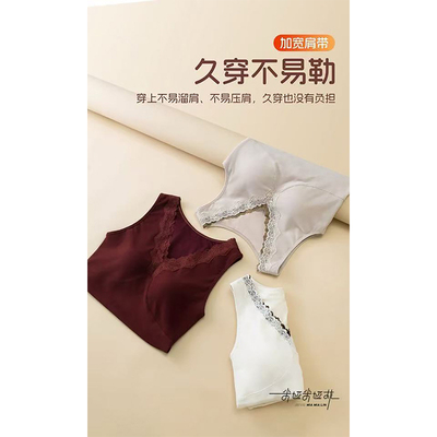 打底修身固定胸垫蕾丝花边内搭女