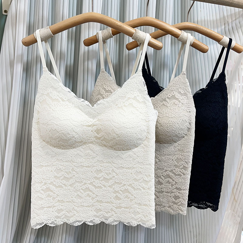 带胸垫简约美背秋季F均码内搭女