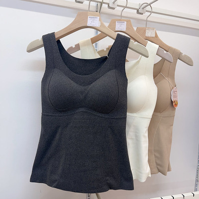 提拉贴片保暖背心女士2025新款冬