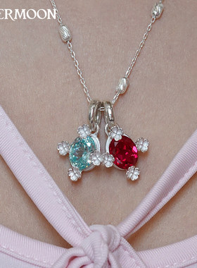 EVERMOON守夜者彩宝吊坠小众项链