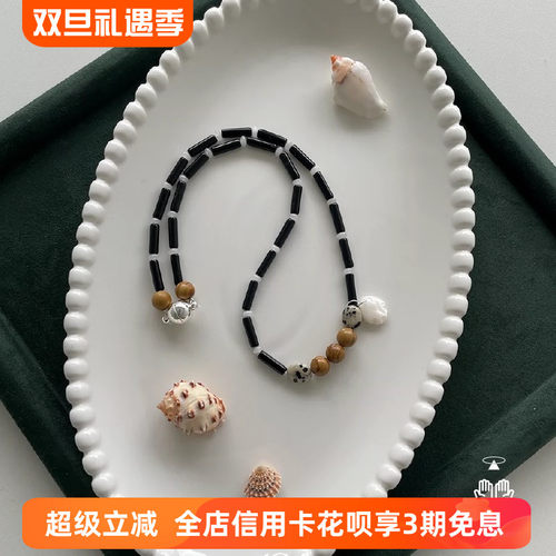 边顶纯手工串珠项链白玛祈福项链