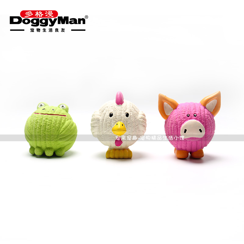 日本多格漫狗狗乳胶玩具高反弹乳胶翻斗乐发声玩具高反弹棉