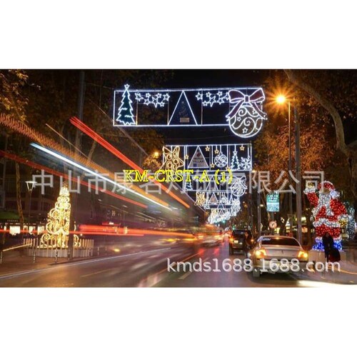 圣诞街灯，christmas street light,motif light,过街灯，跨街灯