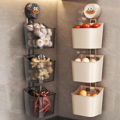 吸盘葱姜蒜收纳盒厨房置