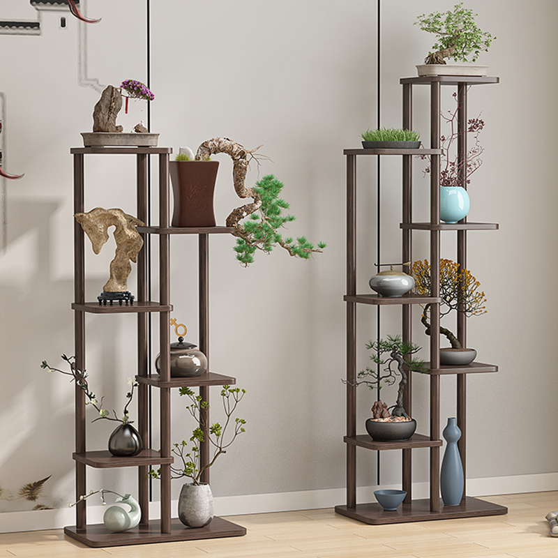 家用落地紫砂壶架茶具架茶架小博古架置物架多宝阁展示架底座架木