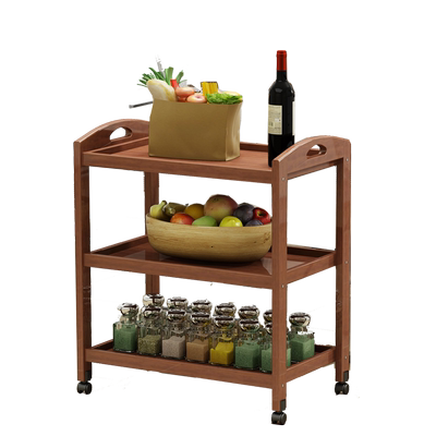 多层火锅店专用厨房放竹木菜架