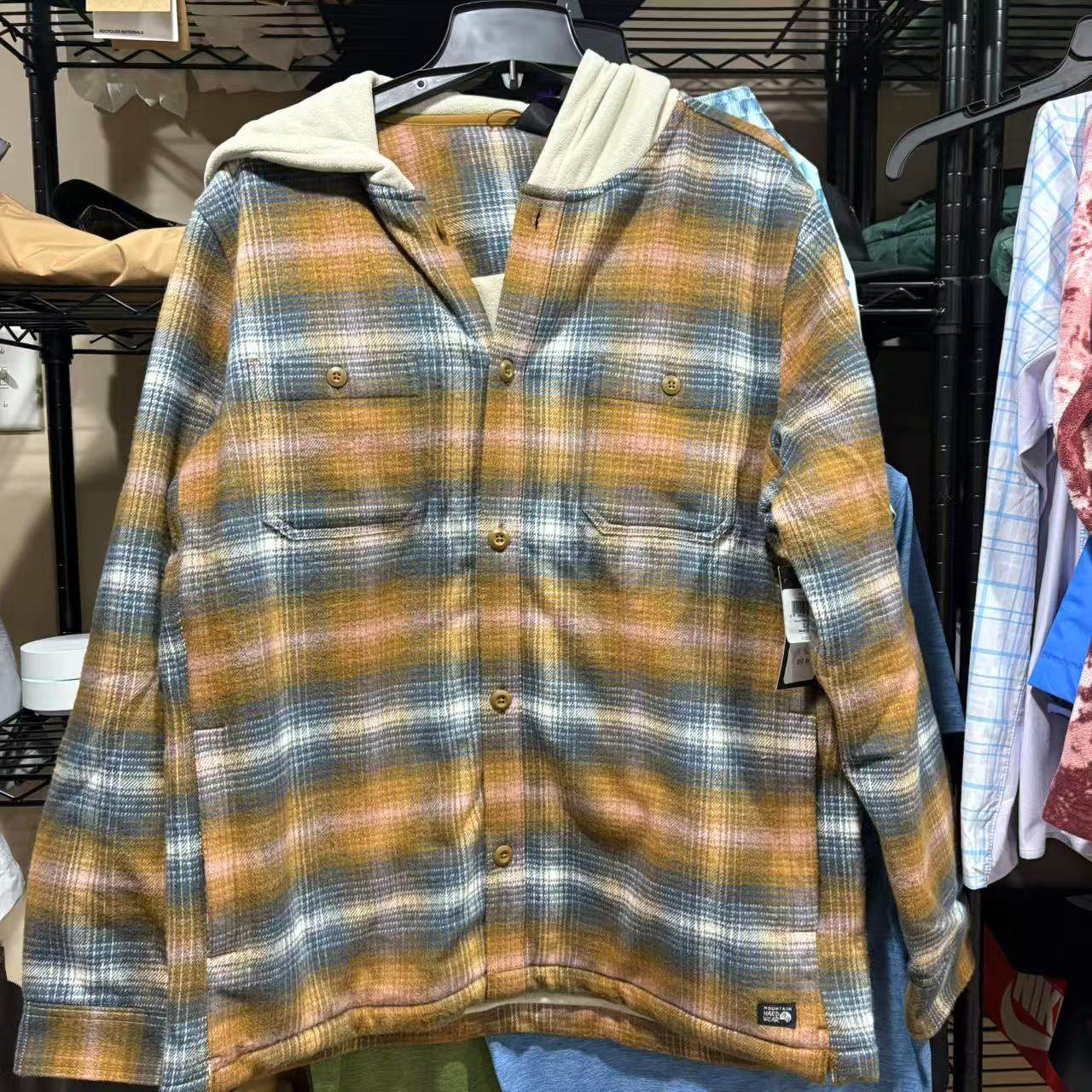 美国代购山浩 男士厚款格子连帽夹克外套,运动服/休闲服装,运动茄克/外套,淘宝优惠券,粉丝福利购,淘宝优惠卷