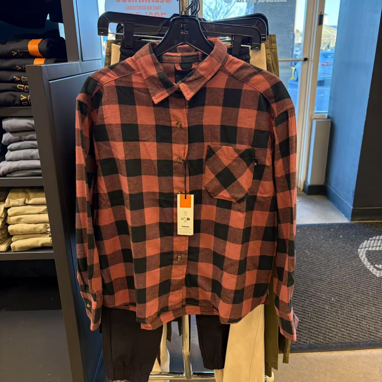 添柏岚timberland女士秋冬休闲时尚宽松长袖衬衫