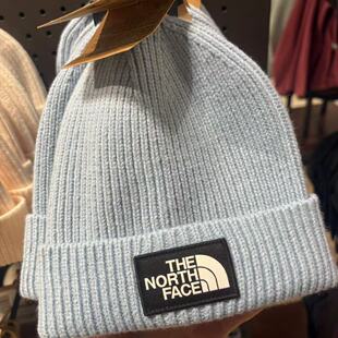 美国直邮专新款北面男女同款Box logo毛线帽子包头保暖两件减30