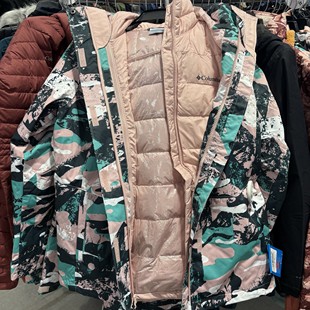 美国代购Columbia哥伦比亚女款防风雨雪棉胆热反射三合一冲锋衣