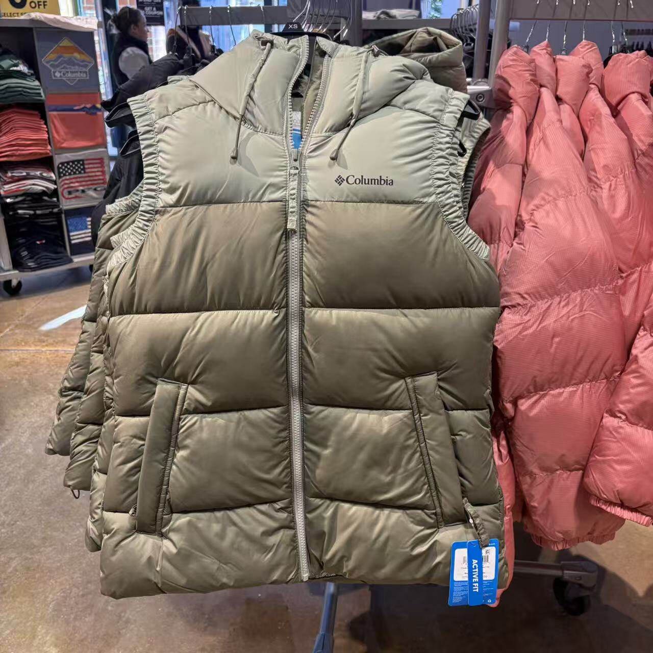 Columbia哥伦比亚女士户外休闲热反射保暖舒适连帽加厚棉服马甲,运动服/休闲服装,棉马甲,淘宝优惠券,粉丝福利购,淘宝优惠卷