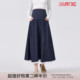 ellieluke孕妇半身裙春夏款 仿牛仔小个子孕期伞裙高级感裙子春装