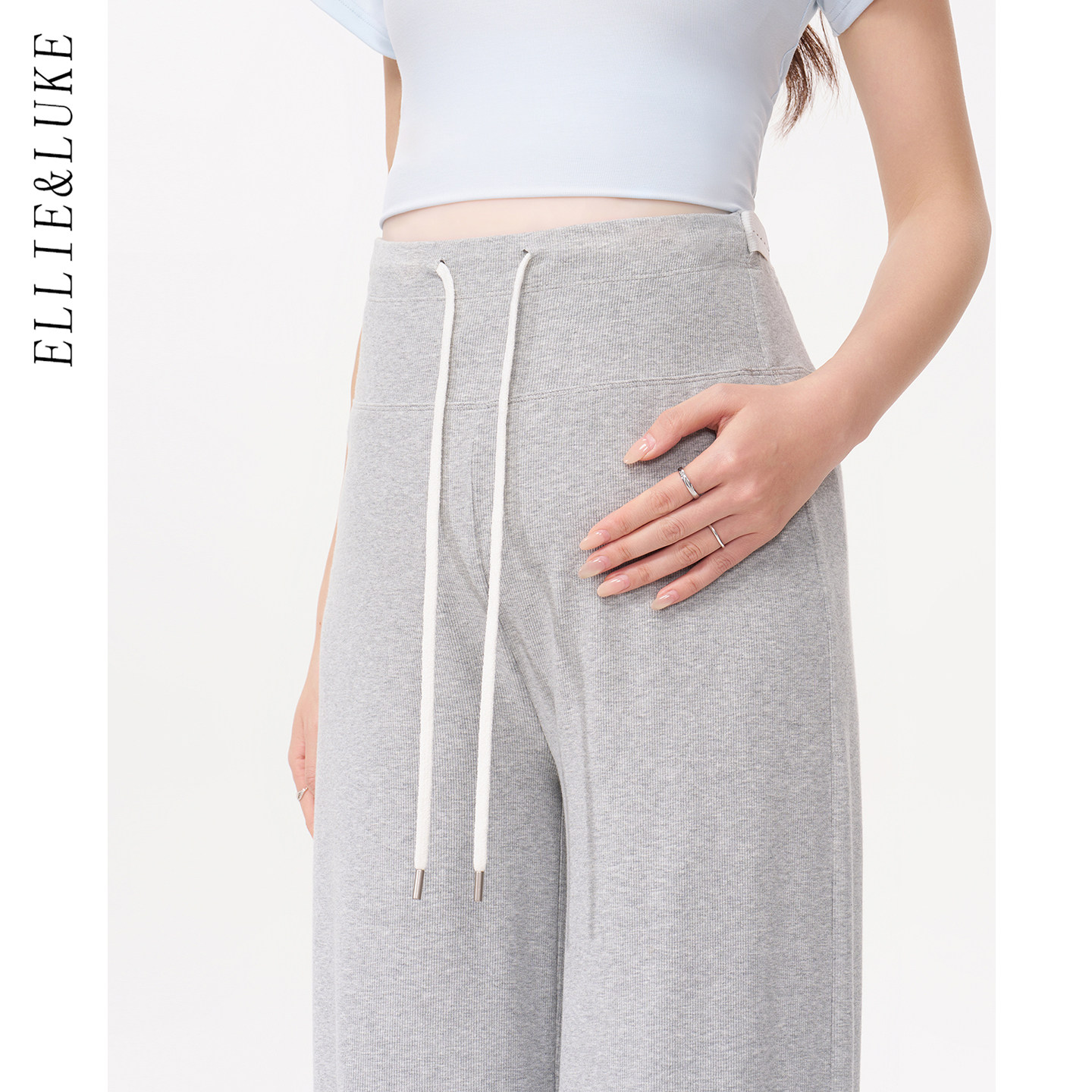 ellieluke孕妇裤冬季外穿加绒加厚休闲长裤小个子春秋阔腿直筒裤