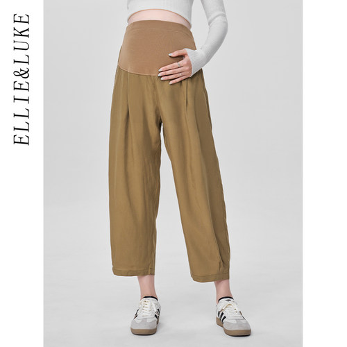 [白日漫游气球裤]孕妇天丝直筒裤