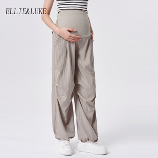 孕妇裤春秋薄款2025新款春款孕早期宽松外穿降落伞阔腿裤子春装女