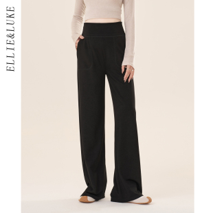 大码 外穿2025新款 休闲直筒阔腿裤 长裤 ellieluke孕妇裤 秋装 秋冬款