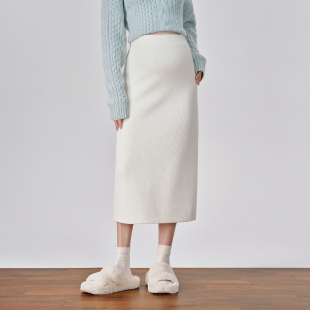 针织无托腹裙子秋季 ellieluke孕妇半身裙秋冬款 加绒加厚2025新款