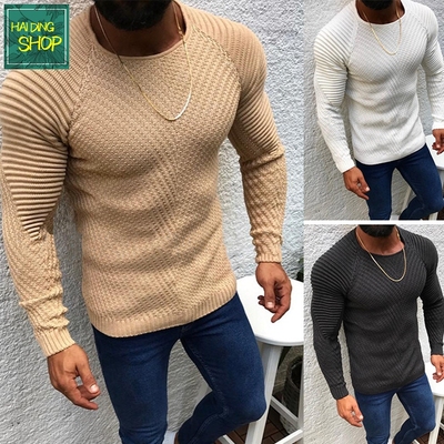 newautum男士灰色毛衣