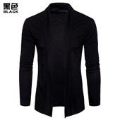 浅灰色卡其开衫 Men 酒红色修身 型深灰色米白色翻领长款 Sweater