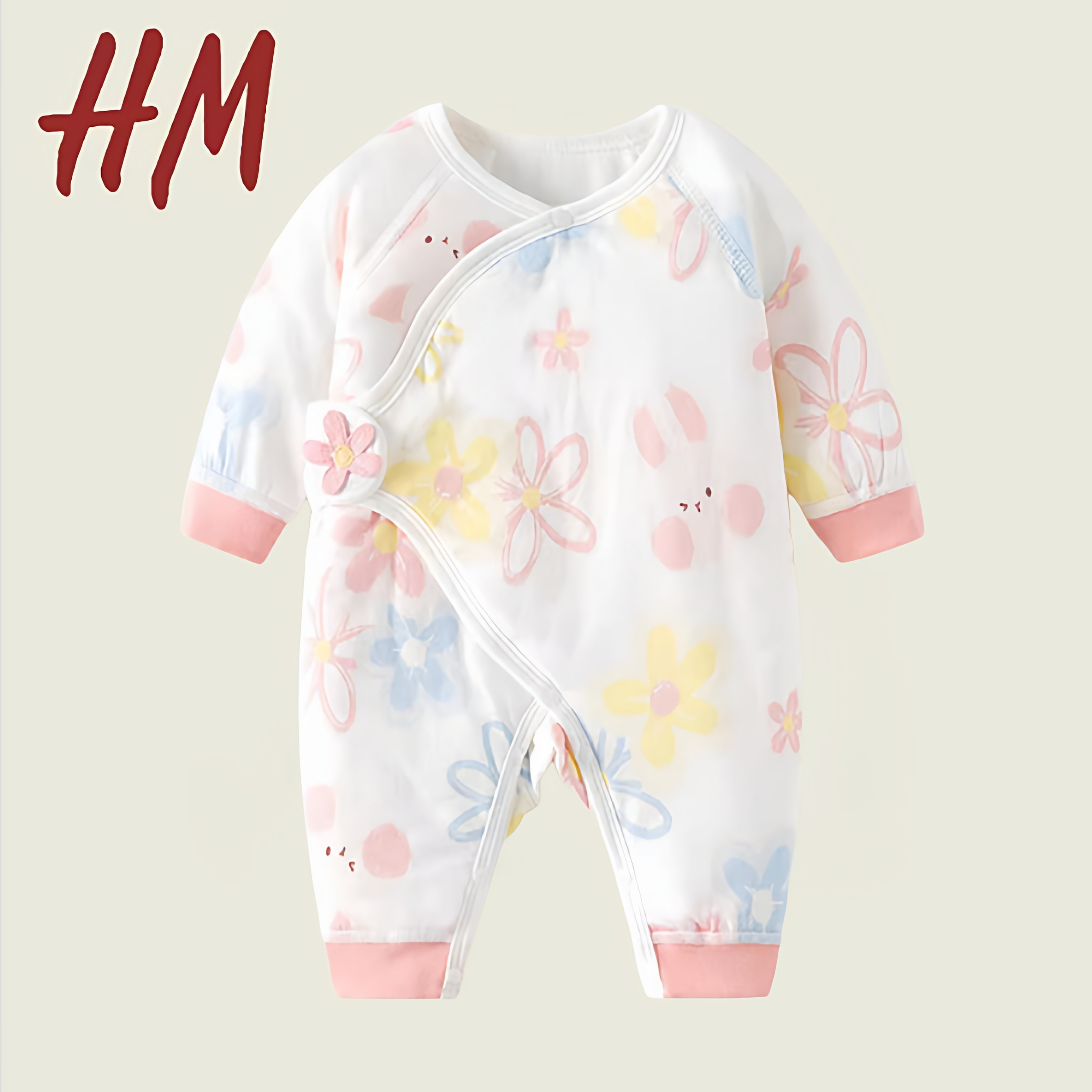 清仓撤柜新生夹棉连体衣婴儿