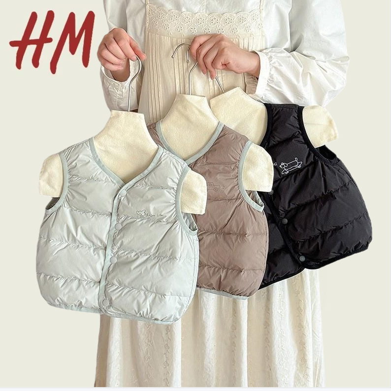 撤柜清仓特价婴儿秋冬新款保暖衣服男童白鸭绒马甲男宝宝轻薄羽绒