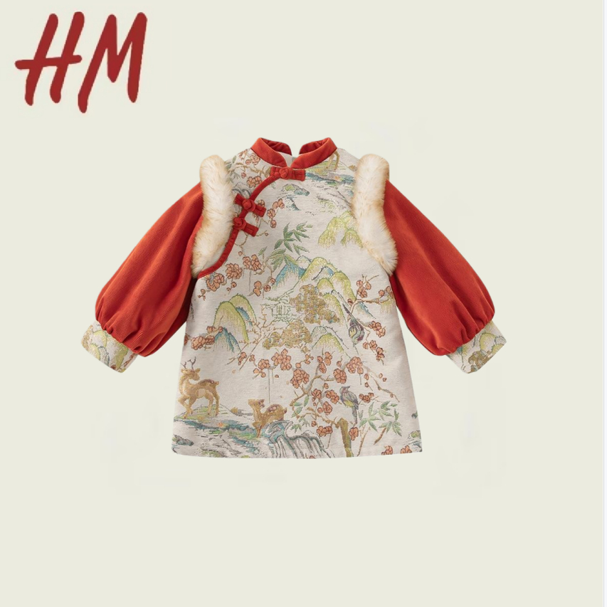 撤柜清仓特价宥宝童装女童旗袍连衣裙新款儿童国风汉服小女孩新中