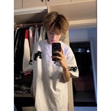 MC003*美式复古重工字母刺绣短袖T恤男新款ins气质潮流慵懒P38，商品下架区，星座617A(原A401)