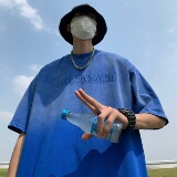 T84*230克重工2026夏季水洗做旧短袖男士T恤P58，男装T恤，星座617A(原A401)