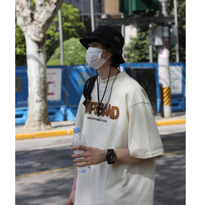 A14*夏季男士圆领发泡字母短袖T恤P28图片