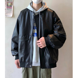 AB99*男士秋季棒球领皮衣P108控138，男装皮衣，星座617A(原A401)