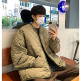 Y01*冬季菱形格棉服男女复古棉衣外套P98控128，男装棉衣，星座617A(原A401)