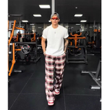 新款美式高街vibe格子百搭宽松微喇叭牛仔裤男女cleanfit裤子P50，男装牛仔裤，星座617A(原A401)