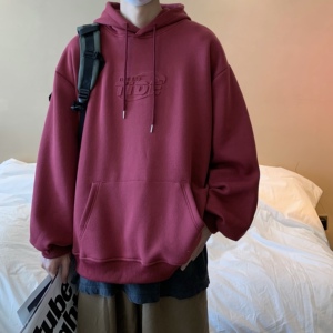 T170*男士新款连帽立体钢印套头卫衣（常规P78控98加绒P88控108）图片